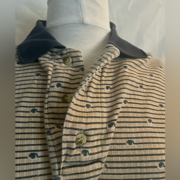 Vintage boho long sleeve collared shirt oversized fit - Picture 10 of 12